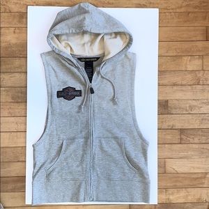 HARLEY-DAVIDSON sleeveless hoodie vest